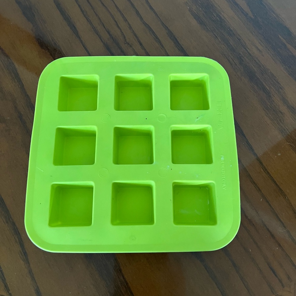 Green Silicone Ice Cube Tray